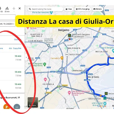 Monolocale-7 Minuti Da Bergamo, 10 Minuti Milan Bergamo Airport * Gorle